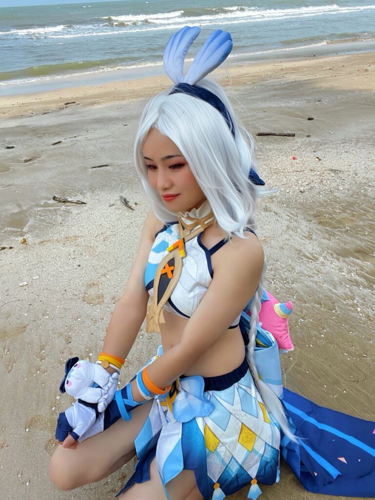 คอสเพลย์ Mualani จาก Genshin Impact ที่แสนสดใสจากสาวไทย 4 Mualani Genshin Impact Cosplay by Miki