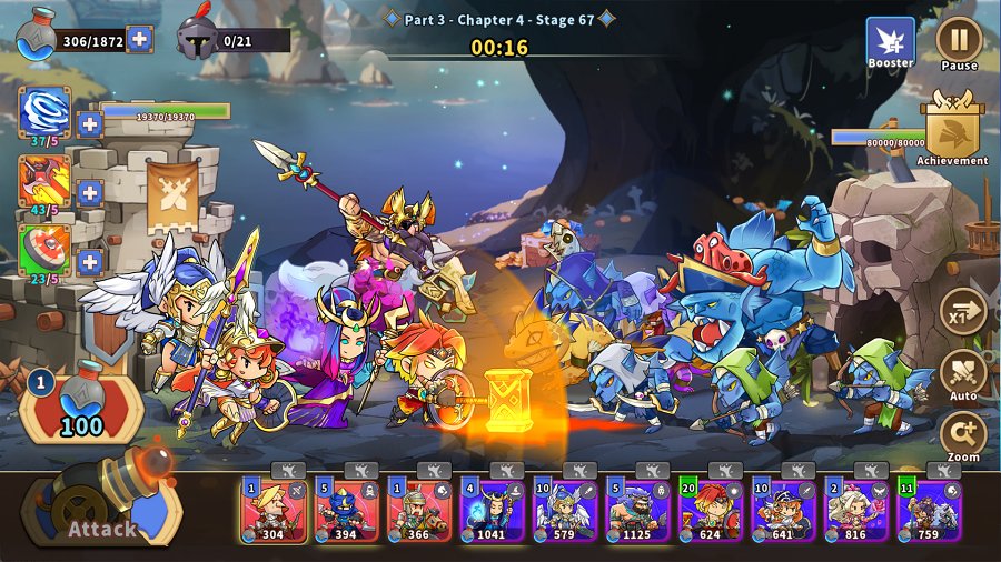 Castle War Defense เกมมือถือ Tower Defense กราฟิกการ์ตูนสวยงาม 6 Castle War Defense Launches
