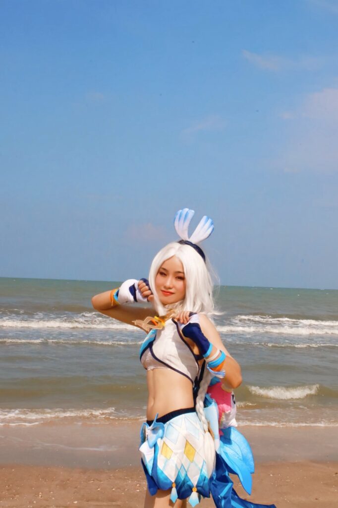 คอสเพลย์ Mualani จาก Genshin Impact ที่แสนสดใสจากสาวไทย 6 Mualani Genshin Impact Cosplay by Miki