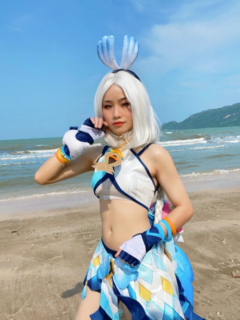 คอสเพลย์ Mualani จาก Genshin Impact ที่แสนสดใสจากสาวไทย 11 Mualani Genshin Impact Cosplay by Miki