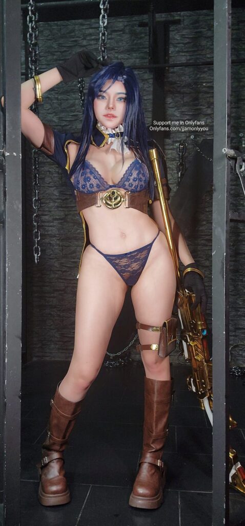 เจ๊แจมมาในลุค Caitlyn จาก League of Legends เวอร์ชั่นบิกินี่ 3 Caitlyn League of Legends by JJAMx