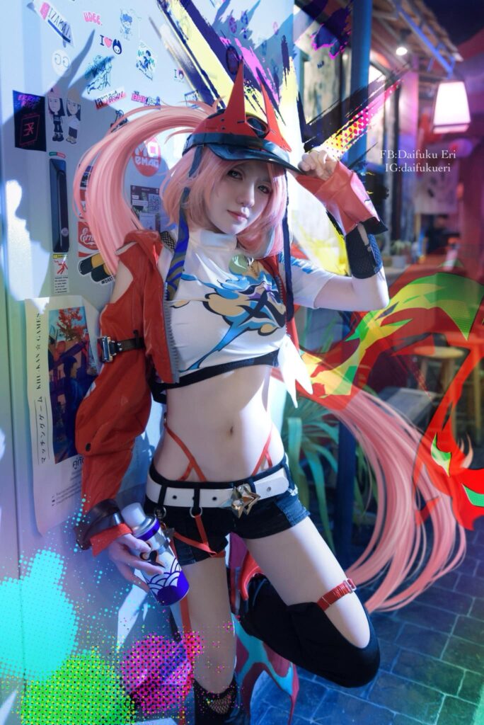คุณเชอริชสวมบทเป็น Rappa จาก Honkai: Star Rail 5 Rappa Honkai: Star Rail Cosplay by Daifuku Eri