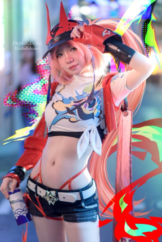 คุณเชอริชสวมบทเป็น Rappa จาก Honkai: Star Rail 7 Rappa Honkai: Star Rail Cosplay by Daifuku Eri