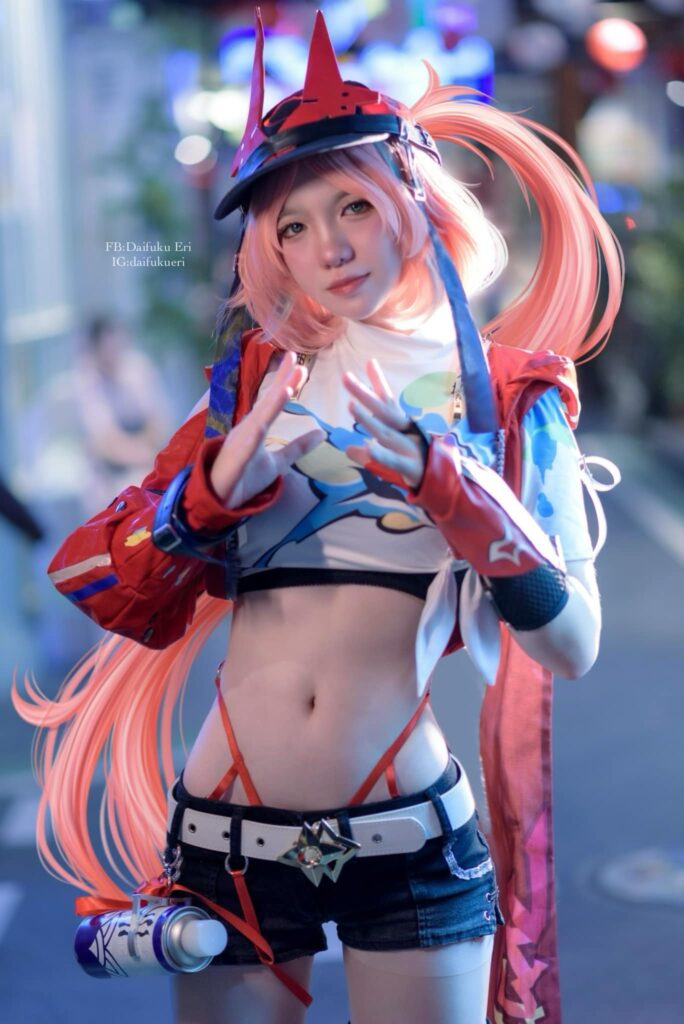 คุณเชอริชสวมบทเป็น Rappa จาก Honkai: Star Rail 8 Rappa Honkai: Star Rail Cosplay by Daifuku Eri