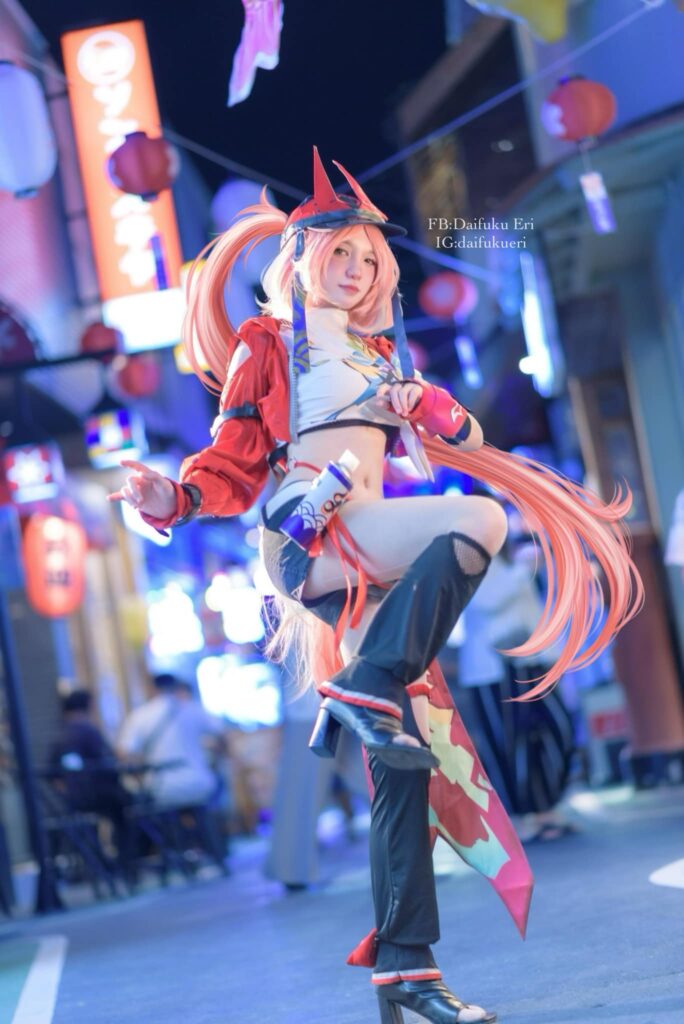 คุณเชอริชสวมบทเป็น Rappa จาก Honkai: Star Rail 9 Rappa Honkai: Star Rail Cosplay by Daifuku Eri