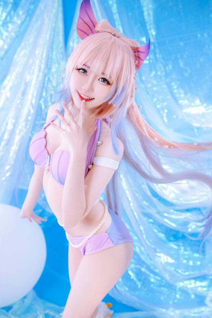 Sally Dorasnow โชว์ชุดว่ายน้ำสุดเซ็กซี่ ในคอสเพลย์ Kokomi จาก Genshin Impact 9 Kokomi Genshin Impact Cosplay by Sally Dorasnow