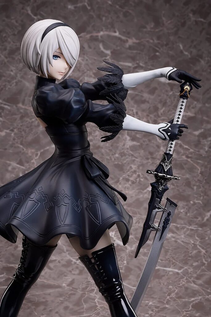 ฟิกเกอร์ 2B จาก NieR: Automata ที่มาพร้อมท่าโพสสุดเท่ 10 2B NieR: Automata Pre Order Open
