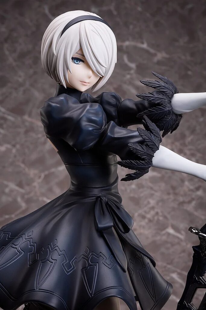 ฟิกเกอร์ 2B จาก NieR: Automata ที่มาพร้อมท่าโพสสุดเท่ 11 2B NieR: Automata Pre Order Open