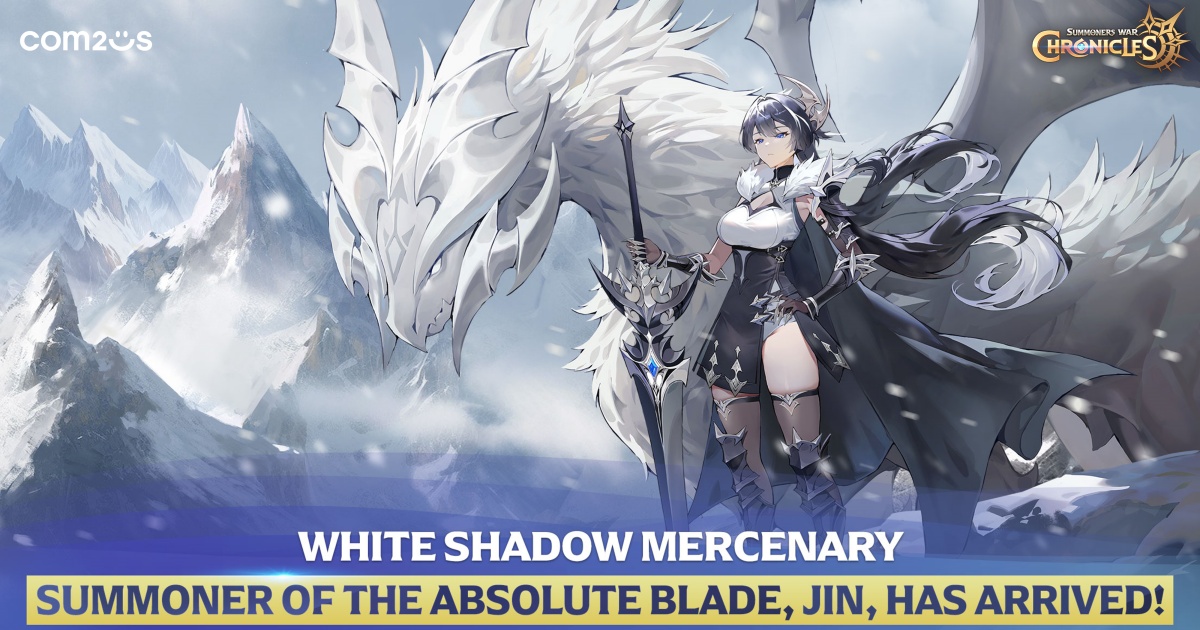 Summoners War: Chronicles อัปเดตซัมมอนเนอร์ใหม่ “จิน” แห่งทหารรับจ้างเงาขาว