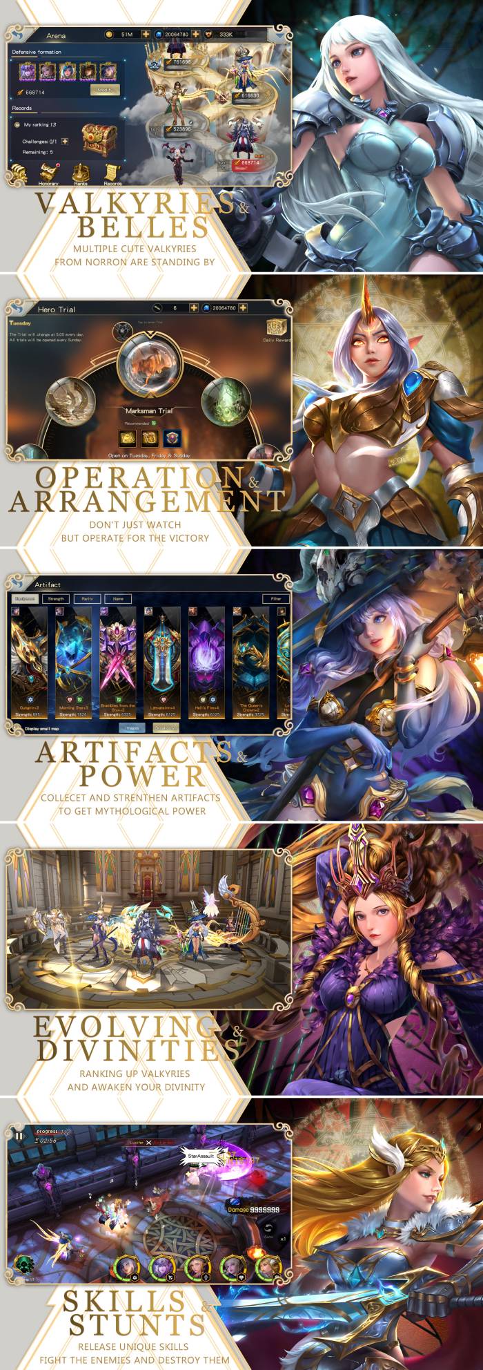 Rise of Valkyries:Arena Heroes เปิดให้บริการเต็มรูปแบบบนสโตร์ไทยแล้ว 3 Rise of Valkyries Screenshot 1