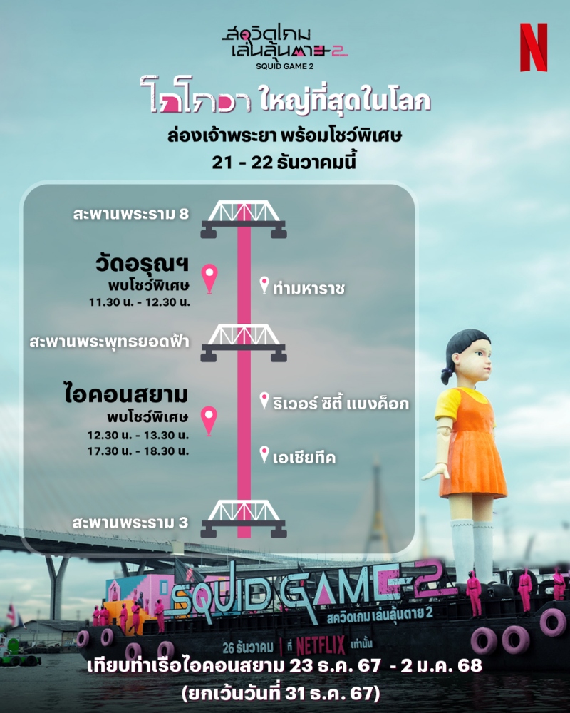มาแล้วลูกจ๋า! Netflix เตรียมจัดใหญ่ส่งท้ายปี ต้อนรับซีรีส์ สควิดเกม เล่นลุ้นตาย (Squid Game) ซีซั่น 2 4 มาแล้วลูกจ๋า! Netflix เตรียมจัดใหญ่ส่งท้ายปี ต้อนรับซีรีส์ สควิดเกม เล่นลุ้นตาย (Squid Game) ซีซั่น 2