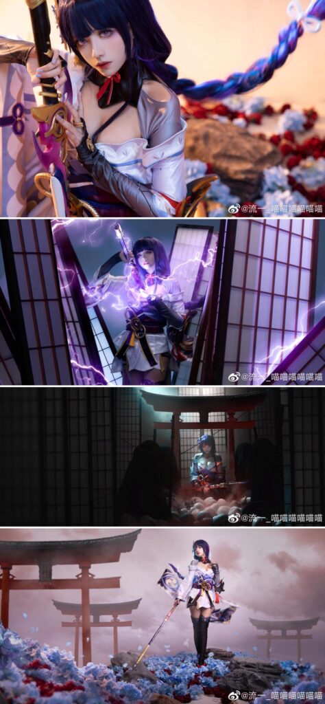 เมื่อสาวจีนเปลี่ยนโฉมตัวเองเป็นเทพสายฟ้า ‘Raiden Shogun’ 2 เมื่อสาวจีนเปลี่ยนโฉมตัวเองเป็นเทพสายฟ้า ‘Raiden Shogun’