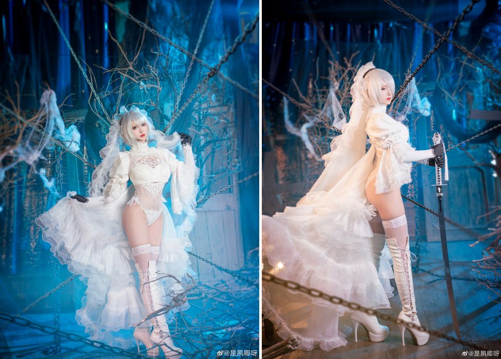 สาวจีนจัดเต็ม 2B ชุดขาวสุดเย้ายวนใจ