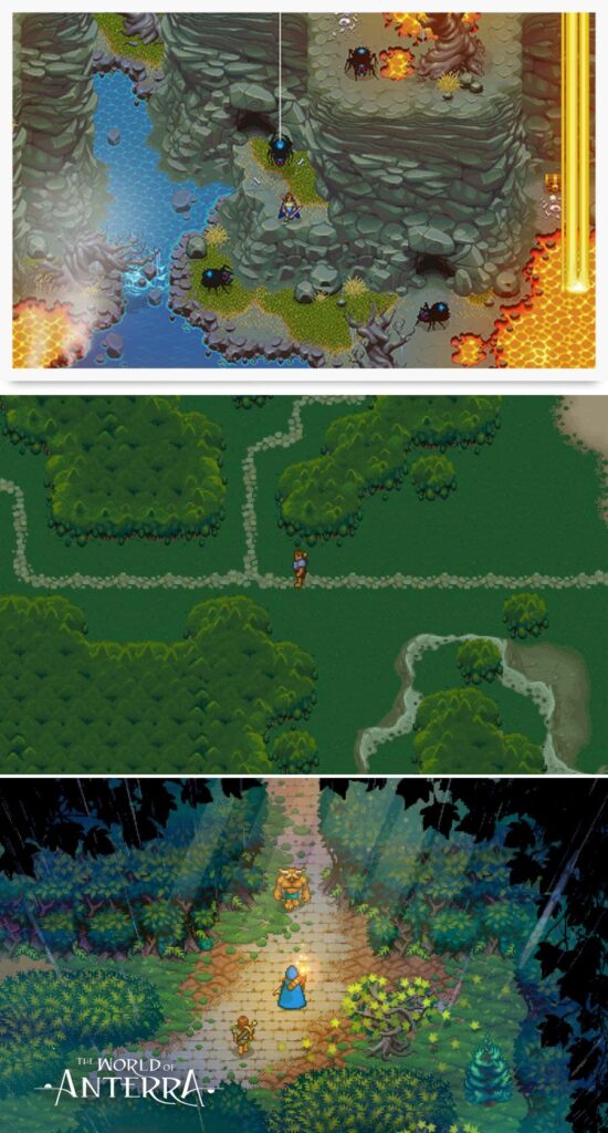 World of Anterra เกม RPG กราฟิกพิกเซลสไตล์ Skyrim 2 World of Anterra เกม RPG กราฟิกพิกเซลสไตล์ Skyrim