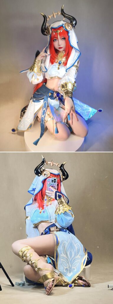 สาวจีนสุดแบ๊วแปลงโฉมเป็น Nilou จาก Genshin Impact 5 สาวจีนสุดแบ๊วแปลงโฉมเป็น Nilou จาก Genshin Impact