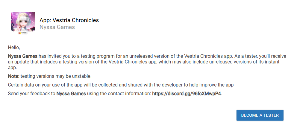 Vestria Chronicles เกมมือถือน้องใหม่สุดมันส์ พร้อมลุย Alpha Test 5 - 8 ธันวาคมนี้