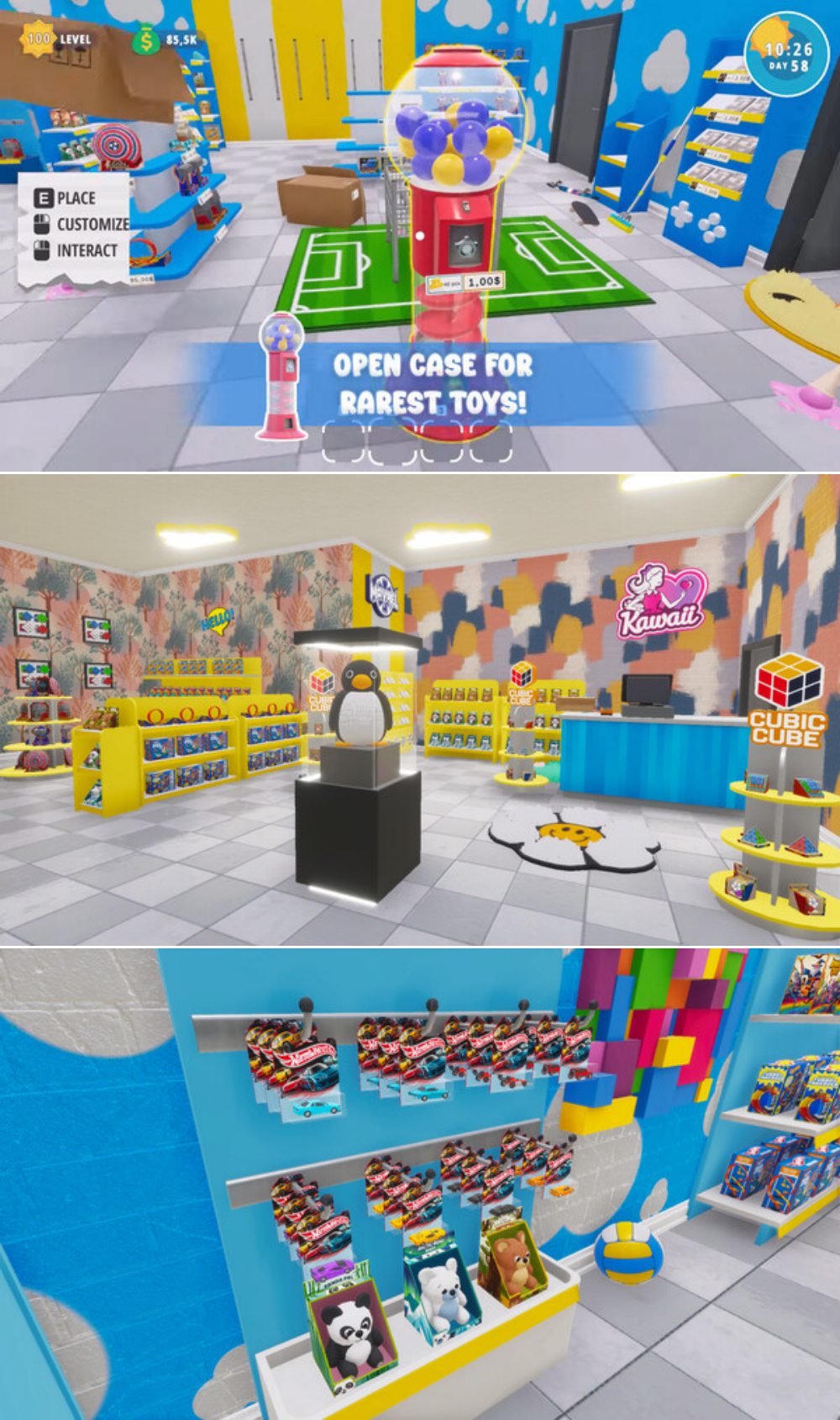 ปลดปล่อยจิตวิญญาณพ่อค้าแม่ค้า สร้างอาณาจักรของเล่นสุดมุ้งมิ้งใน Toy Shop Simulator 2 Toy Shop Simulator