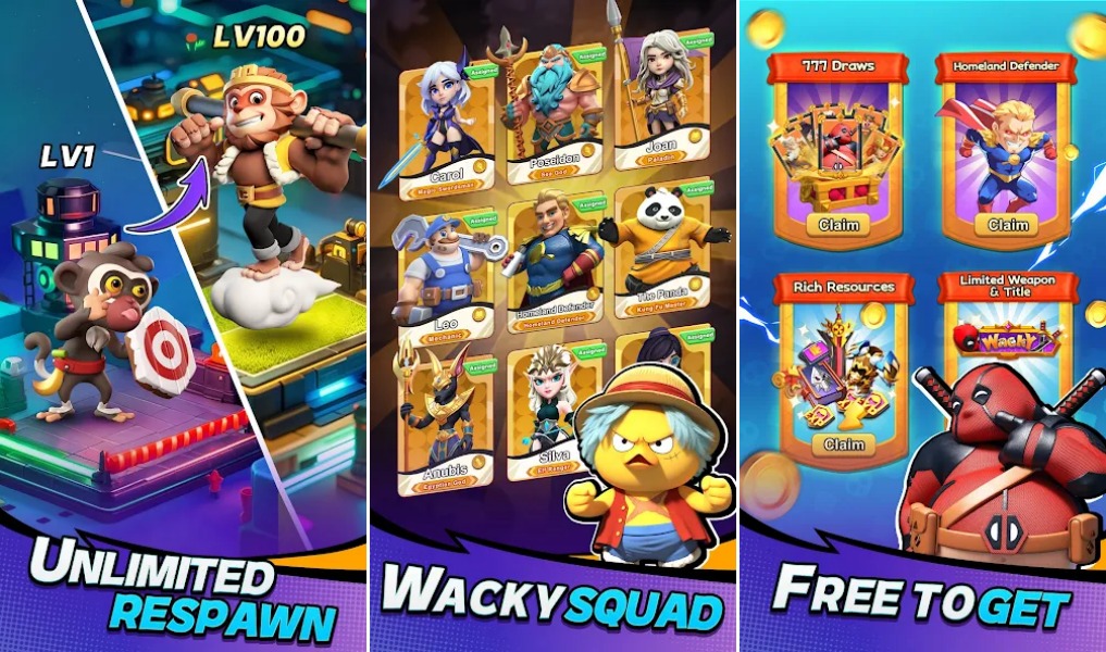 Wacky Squad เปิดให้บริการบนสโตร์ไทยแล้ว 3 Wacky Squad