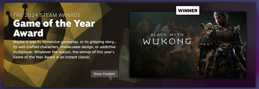 Black Myth: Wukong คว้ารางวัล GOTY จาก Steam 2 Black Myth: Wukong Wins Steam GOTY