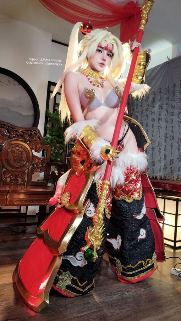 คอสเพลย์ Wukong จาก Black Myth: Wukong ที่แซ่บไม่เกรงใจใคร 2 Wukong Black Myth: Wukong Cosplay by jjamx