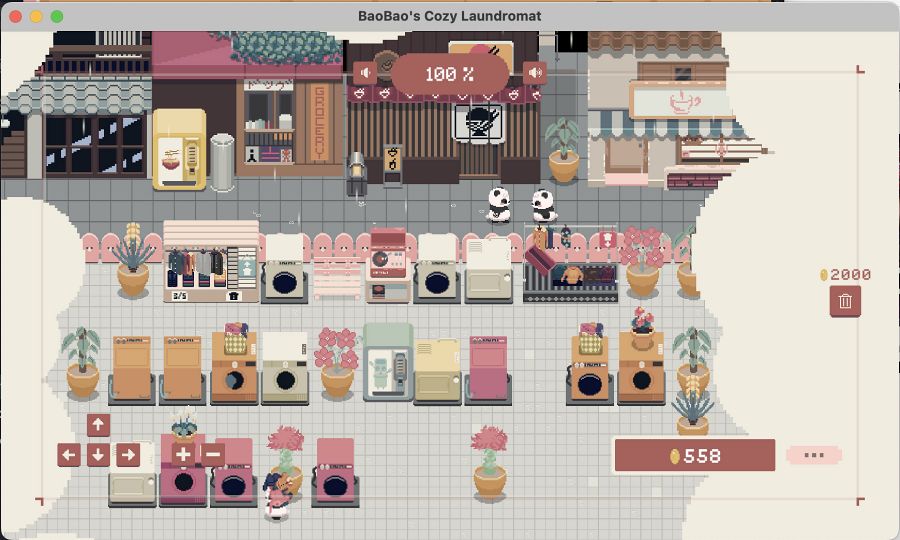Bao Bao's Cozy Laundromat เกมบริหารร้านซักรีดเล่นครึ่งจอได้พร้อมมีภาษาไทย 5 Baobao's Cozy Laundromat Announced