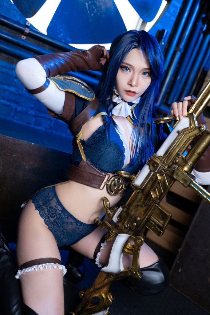 คุณรินะจัดให้! แปลงโฉมเป็น Caitlyn จาก League of Legends เวอร์ชั่น Arcane 2 Caitlyn League of Legends Cosplay by rina