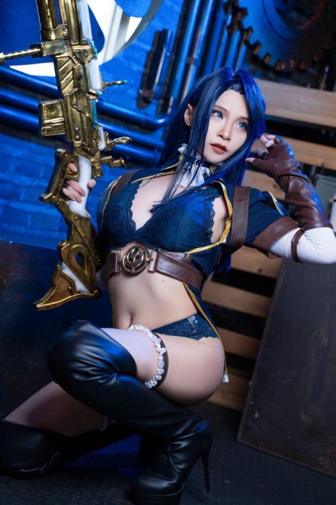 คุณรินะจัดให้! แปลงโฉมเป็น Caitlyn จาก League of Legends เวอร์ชั่น Arcane 3 Caitlyn League of Legends Cosplay by rina