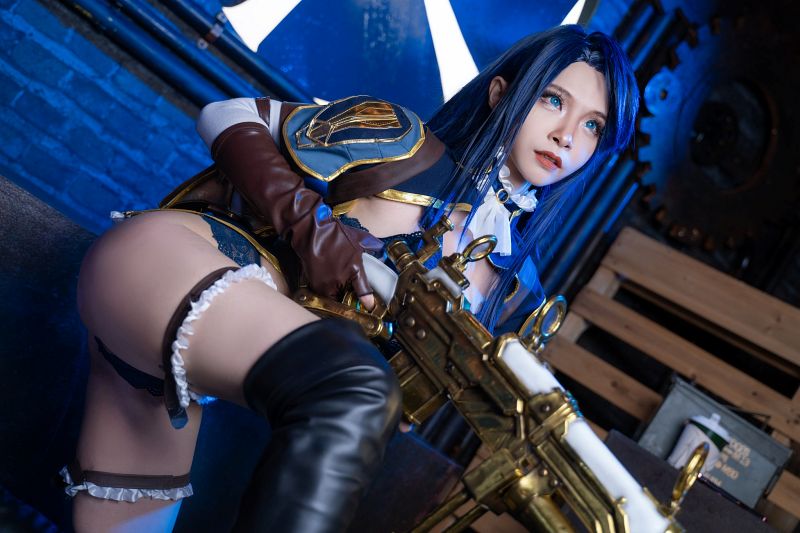 คุณรินะจัดให้! แปลงโฉมเป็น Caitlyn จาก League of Legends เวอร์ชั่น Arcane 5 Caitlyn League of Legends Cosplay by rina