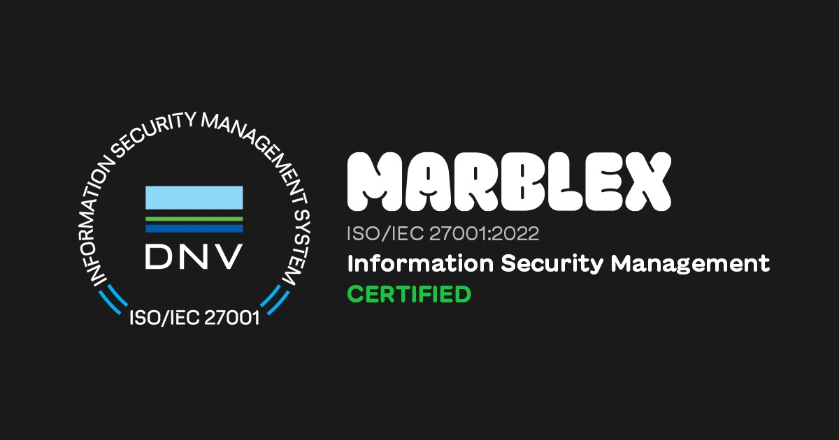 MARBLEX ได้รับการรับรองมาตรฐาน ISO/IEC 27001:2022 1 MARBLEX ได้รับการรับรองมาตรฐาน ISO/IEC 27001:2022