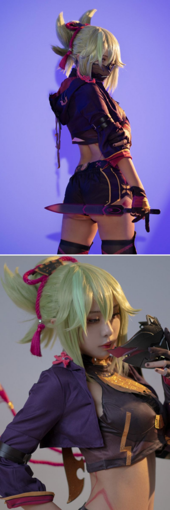 สาวสิงคโปร์แปลงโฉมเป็น Shinobu นินจาสาวจาก Genshin Impact 4 สาวสิงคโปร์แปลงโฉมเป็น Shinobu นินจาสาวจาก Genshin Impact