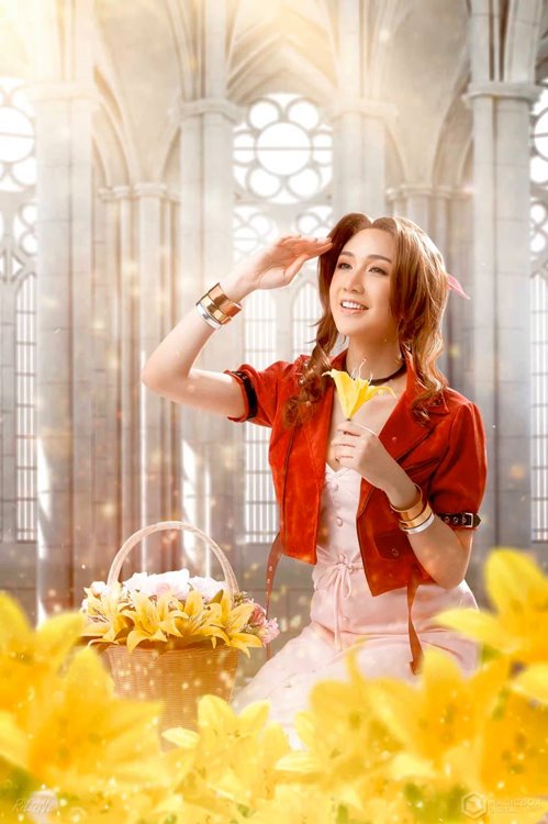 ส่อง 4 สาวไทยเปลี่ยนลุคเป็น Aerith จากเกม Final Fantasy VII Remake