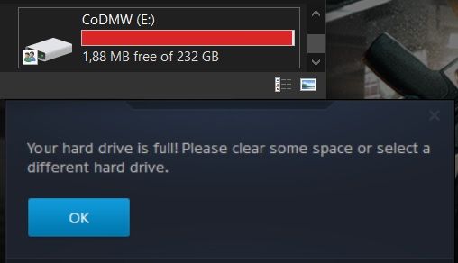 COD: MW มีขนาดใหญ่เกินไปที่จะลงเกมบน SSD ขนาด 250GB