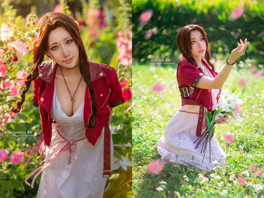 คอสเพลย์สาวอวดหุ่นแซ่บแต่งเป็น Aerith และ Tifa ในฉบับไม่โดนเนิร์ฟ 4 คอสเพลย์สาวอวดหุ่นแซ่บแต่งเป็น Aerith และ Tifa ในฉบับไม่โดนเนิร์ฟ
