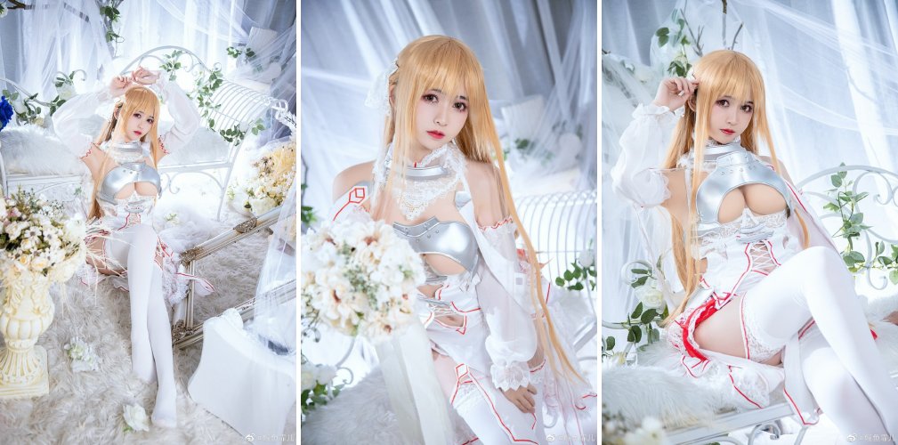 เลเยอร์จีนแปลงร่างเป็น Asuna จาก Sword Art Online 2 เลเยอร์จีนแปลงร่างเป็น Asuna จาก Sword Art Online