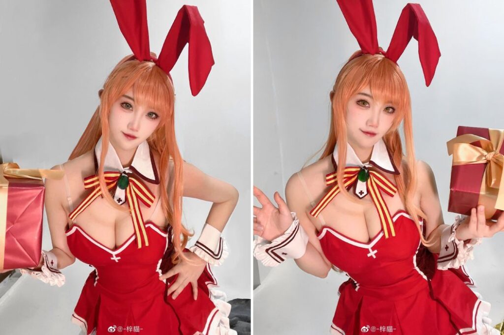 คอสเพลย์ Yuuki Asuna ในเวอร์ชั่นเรดบันนี่เกิร์ล 3 คอสเพลย์ Yuuki Asuna ในเวอร์ชั่นเรดบันนี่เกิร์ล