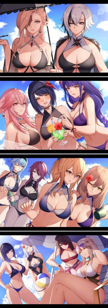 รวมภาพแฟนอาร์ตสาว ๆ รุ่น ‘ใหญ่’ ออกเที่ยวทะเล 2 รวมภาพแฟนอาร์ตสาว ๆ รุ่น ‘ใหญ่’ ออกเที่ยวทะเล