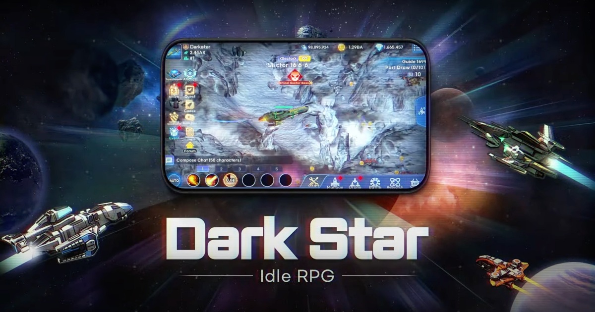 Darkstar เกมมือถือ Idle RPG บัญชาการฝูงยาน เปิดให้เล่นบนสโตร์ไทยแล้ว 1 Darkstar