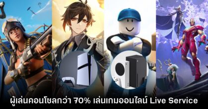 ผลสำรวจเผย ผู้ใช้ PlayStation - Xbox สนใจเล่นเกมออนไลน์ Live Service ถึง 70%