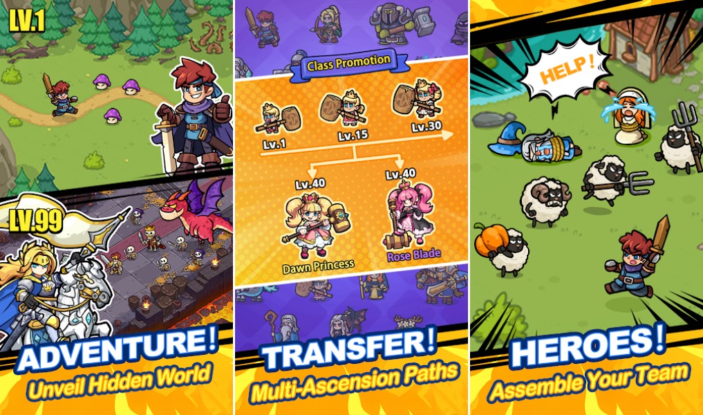 Knock Heroes เกมมือถือ RPG แอคชั่นสุดมันส์ บู๊ไว! ในโลกแฟนตาซี! 4 Knock Heroes