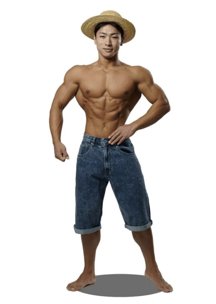ญี่ปุ่นจัดงานเพาะกล้ามที่ผู้เล่นแข่งขันจะต้องแต่งเป็น Luffy จาก One Piece 2 One Piece Cosplay Workout
