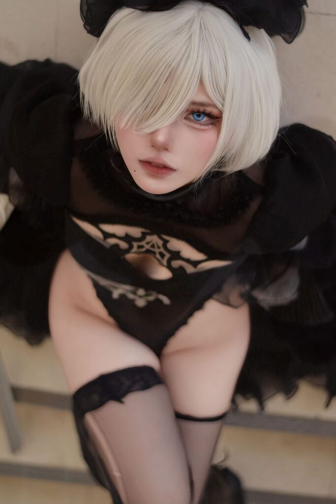 คอสเพลย์ 2B จาก NieR: Automata สุดแซ่บฝีมือคุณอาริ 4 2B NieR: Automata Cosplay by Ahri