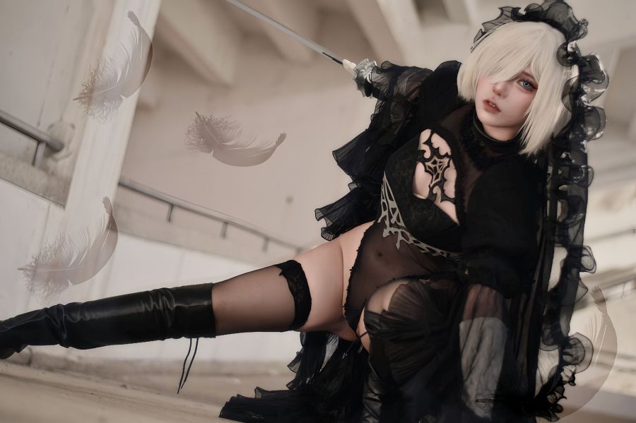 คอสเพลย์ 2B จาก NieR: Automata สุดแซ่บฝีมือคุณอาริ 7 2B NieR: Automata Cosplay by Ahri