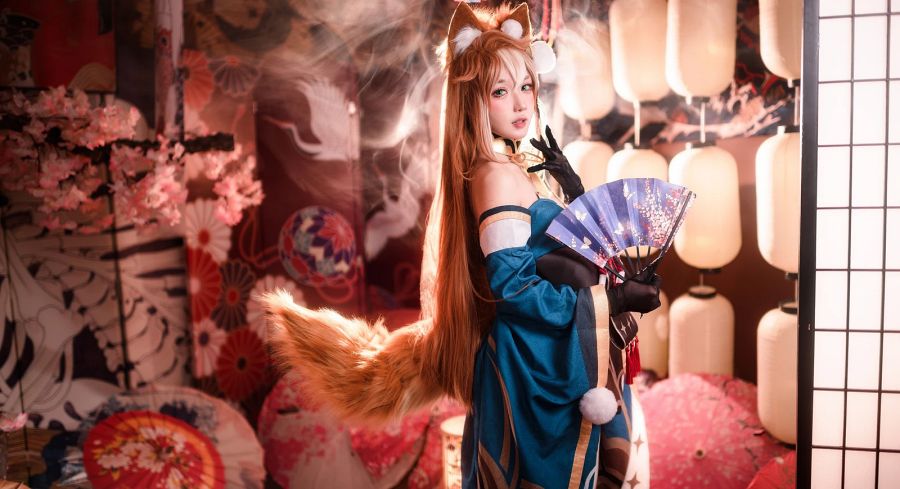 Miss Hina Genshin Impact Cosplay by Abaorabbit
