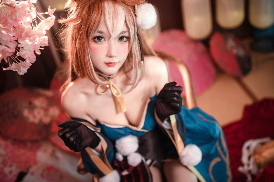 Miss Hina Genshin Impact Cosplay by Abaorabbit