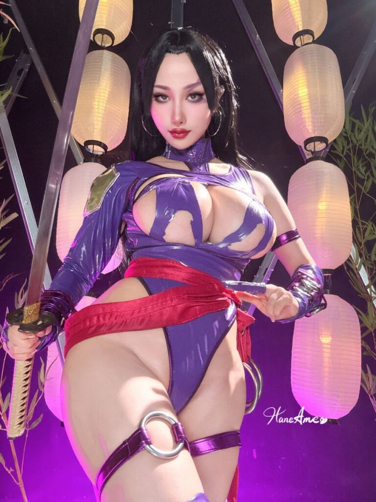 คอสเพลย์ Psylocke จาก Marvel Rivals ที่ชุดผ่านศึกมาแบบเต็มอัตรา 5 Psylocke Marvel Rivals Cosplay by Hane Ame