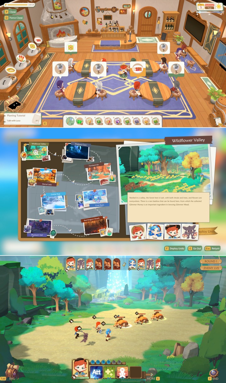 Dragon Song Tavern เกม RPG ปลูกผัก ตกปลา ทำอาหาร บริหารโรงเตี๊ยม และออกผจญภัยหาวัตถุดิบ 3 Dragon Song Tavern