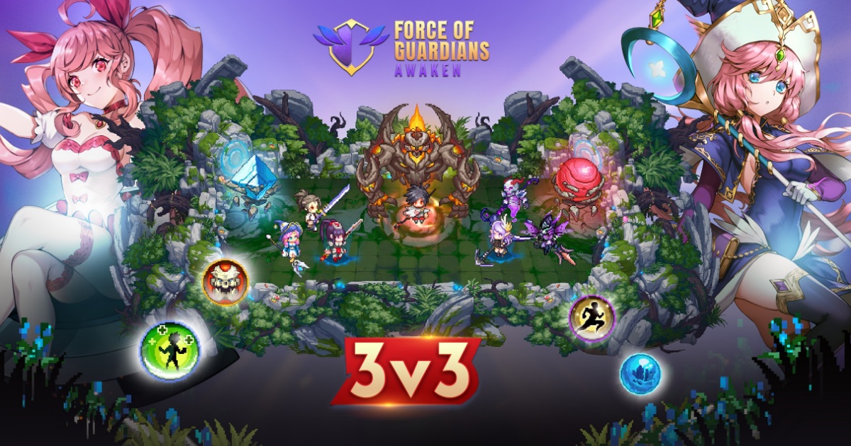 Force of Guardians เกมมือถือแนว MOBA สไตล์ Pixel 3v3 1 FOG