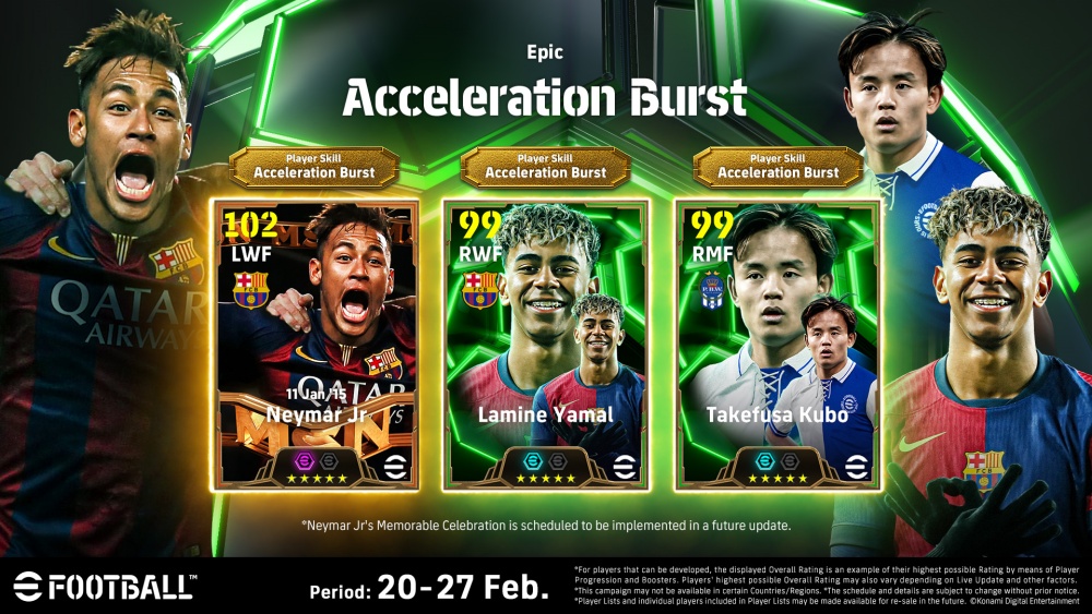 ลามีน ยามัล ร่วมงานกับ KONAMI ในฐานะแอมบาสเดอร์อย่างเป็นทางการของ eFootball™ 4 ลามีน ยามัล ร่วมงานกับ KONAMI ในฐานะแอมบาสเดอร์อย่างเป็นทางการของ eFootball™