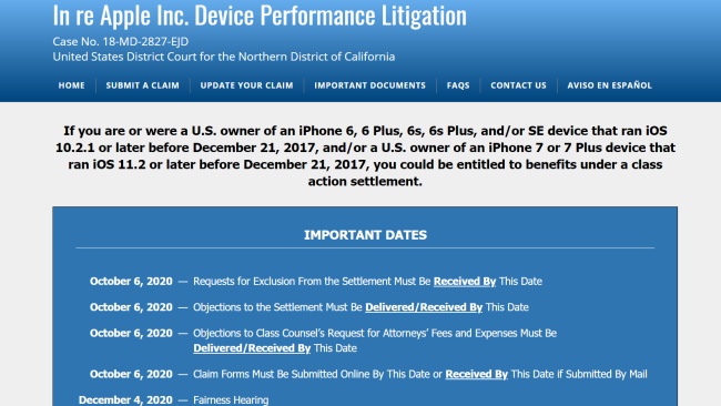 Apple เปิดให้ผู้ใช้งาน iPhone รับเงินชดเชยกรณีแบตเตอรี่ได้แล้ว 2 Apple เปิดให้ผู้ใช้งาน iPhone รับเงินชดเชยกรณีแบตเตอรี่ได้แล้ว