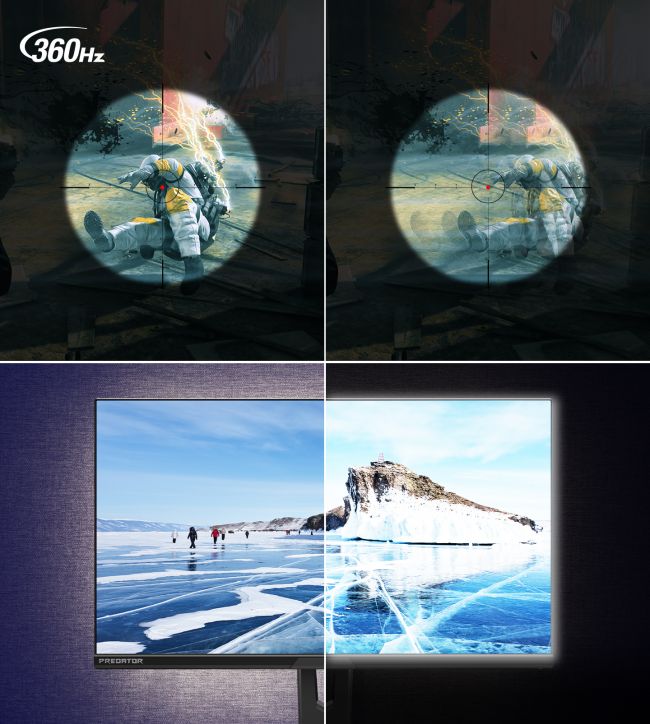Acer เปิดตัวจอเล่นเกมรุ่นใหม่รองรับการแสดงผล 360Hz